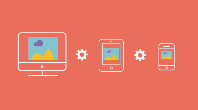 This image shows how smart breakpoints are used to adjust the design for different screen sizes.